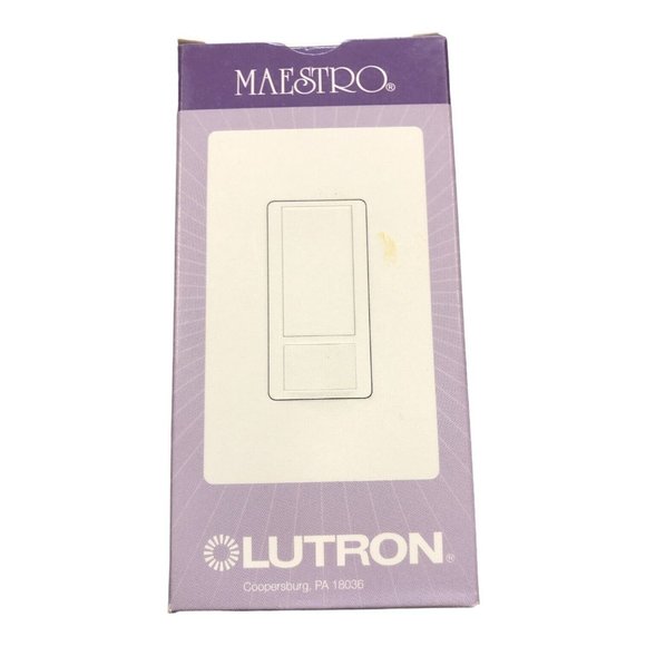 Lutron MAESTRO MS-OPS2-IV Ivory Occupancy / Vacancy Sensor / Single-Pole Switch - Picture 1 of 4